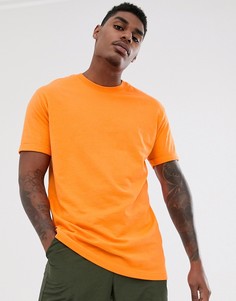 Оранжевая свободная футболка из органического хлопка Bershka Join Life-Оранжевый