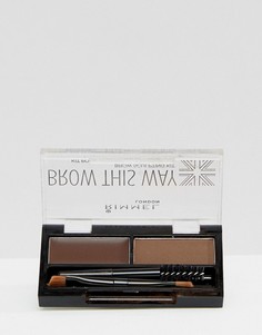 Набор для бровей Rimmel London Brow This Way-Коричневый цвет