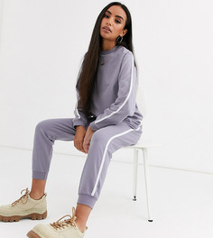 Спортивный костюм со свитшотом и джоггерами ASOS DESIGN Petite-Фиолетовый