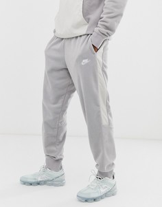 Серые зимние джоггеры со вставками Nike-Серый