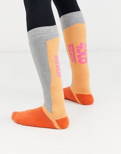Неоново-оранжевые лыжные носки ASOS 4505-Оранжевый