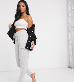 Джоггеры в стиле милитари ASOS DESIGN Petite-Серый