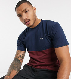 Темно-синяя/красная футболка колор блок Vans эксклюзивно для ASOS-Синий