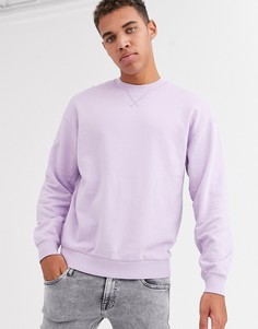 Лавандовый oversize-свитшот с круглым вырезом Jack & Jones Originals-Фиолетовый