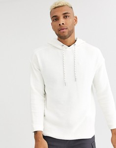 Худи белого цвета Bershka-Белый