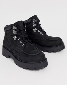 Черные кожаные походные ботинки на шнуровке Vagabond - Cosmo-Черный