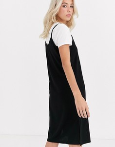 Платье-комбинация с футболкой JDY Diana-Черный