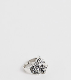 Серебристое кольцо с тигром DesignB-Серебряный