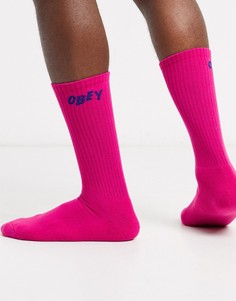 Розовые носки Obey-Розовый