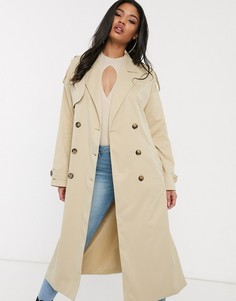 Светло-бежевый тренч Missguided-Neutral