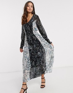 Платье макси с цветочным принтом Vero Moda-Мульти