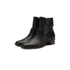 Ботинки и полусапоги Bottega Veneta Кожаные сапоги с декоративной отделкой Bottega Veneta