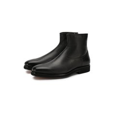 Ботинки и полусапоги Santoni Кожаные сапоги Santoni