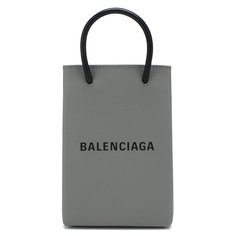 Кожаный чехол Shopping для телефона Balenciaga