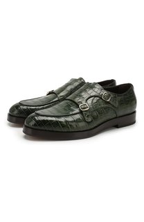 Монки из кожи аллигатора Santoni