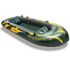 Лодка Intex Seahawk 4 (до 400кг) 351х145х48см + 2подушки
