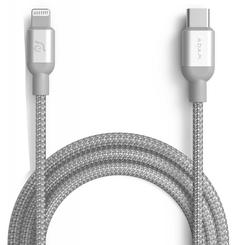 Кабель ADAM Elements USB-C - Lightning 1.2м (серебристый)