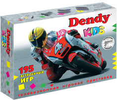 Игровая приставка Dendy Kids + контроллер 195 игр (черный)