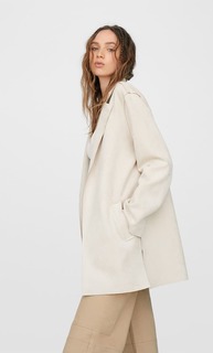 Тренч струящегося кроя из искусственной замши Stradivarius