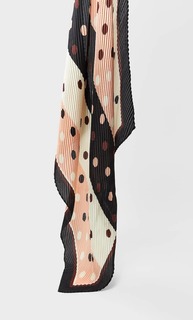 Платок с плиссировкой, в полоску и горошек Stradivarius