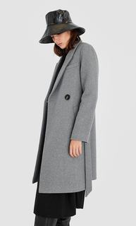 Пальто из сукна с поясом Stradivarius