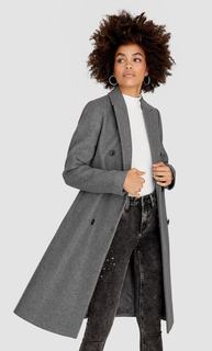Базовое пальто из драпа Stradivarius