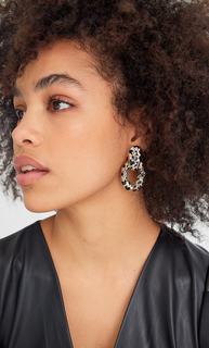 Серьги с леопардовым принтом Stradivarius