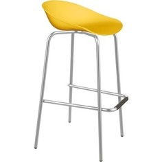 Барный стул Sheffilton SHT-ST19/S29 желтый/хром лак