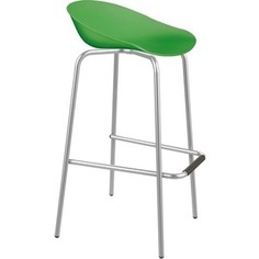 Барный стул Sheffilton SHT-ST19/S29 зеленый/хром лак
