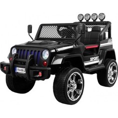 Детский электромобиль Little Sun Black Jeep 4WD 12V - S2388