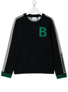 Burberry Kids двухцветная толстовка