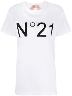 Nº21 футболка с вышитым логотипом