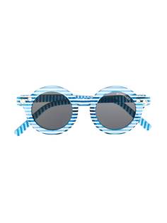 Monnalisa полосатые солнцезащитные очки в круглой оправе