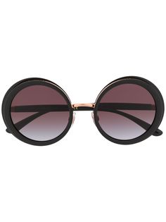 Dolce & Gabbana Eyewear солнцезащитные очки в круглой оправе