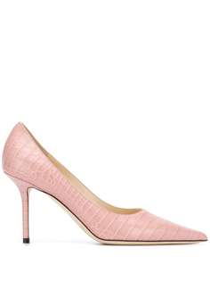 Jimmy Choo туфли-лодочки Love 85 с тиснением под кожу крокодила