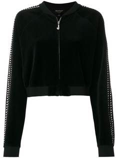 Juicy Couture велюровый укороченный топ с отделкой Swarovski