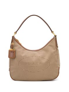 Prada Pre-Owned сумка-тоут с вышитым логотипом