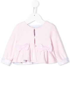 Lapin House жакет с длинными рукавами и бантом