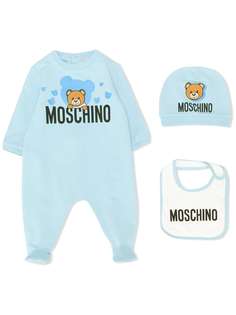 Moschino Kids пижама с логотипом и длинными рукавами