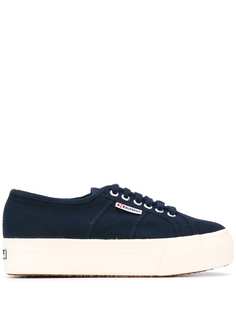 Superga кеды на платформе со шнуровкой