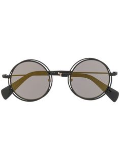 Yohji Yamamoto солнцезащитные очки в круглой оправе