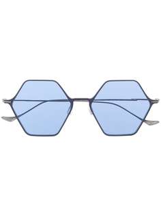 Yohji Yamamoto солнцезащитные очки в геометричной оправе