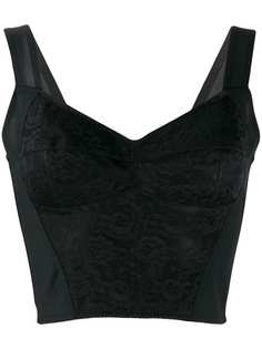 Dolce & Gabbana топ-бюстье с цветочным кружевом