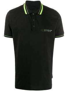 Philipp Plein рубашка-поло с нашивкой-логотипом