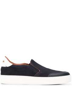 Ermenegildo Zegna XXX слипоны с контрастной отделкой