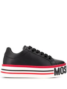 Moschino кеды на платформе с логотипом