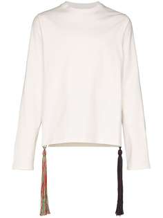 Jil Sander свитер с кисточками