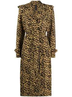 Norma Kamali пальто с леопардовым узором