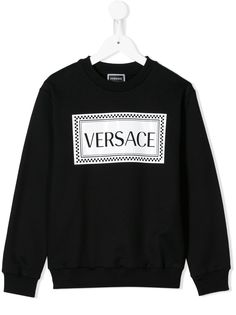 Versace Kids толстовка с логотипом