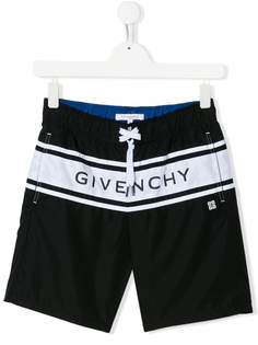 Givenchy Kids плавки-шорты с кулиской и логотипом